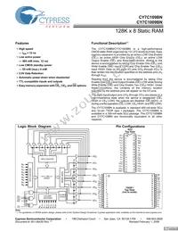 CY7C109BNL-15VC Datasheet Cover