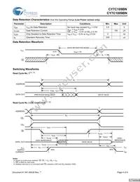 CY7C109BNL-15VC Datasheet Page 4