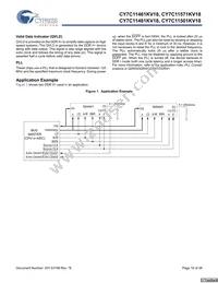CY7C11501KV18-400BZXI Datasheet Page 10