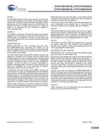 CY7C11651KV18-400BZXC Datasheet Page 14