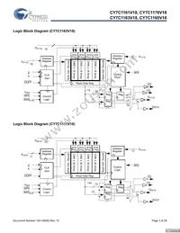 CY7C1165V18-400BZXC Datasheet Page 3