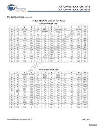 CY7C1170V18-400BZC Datasheet Page 5