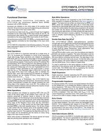 CY7C1170V18-400BZC Datasheet Page 8