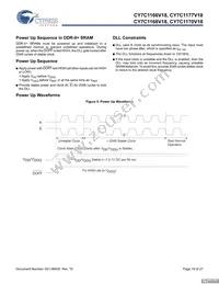 CY7C1170V18-400BZC Datasheet Page 19