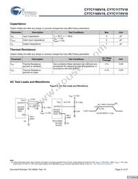 CY7C1170V18-400BZC Datasheet Page 21