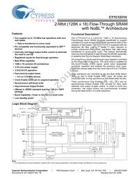 CY7C1231H-133AXC Cover