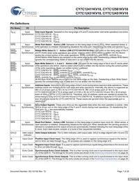 CY7C12451KV18-400BZXC Datasheet Page 7