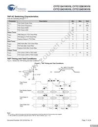 CY7C12451KV18-400BZXC Datasheet Page 17