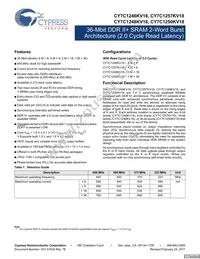 CY7C1250KV18-450BZXC Datasheet Cover