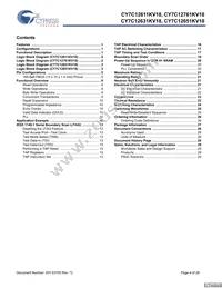 CY7C12631KV18-400BZI Datasheet Page 4