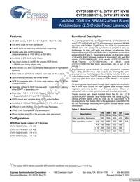 CY7C12681KV18-400BZXC Datasheet Cover
