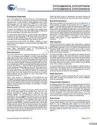 CY7C12681KV18-400BZXC Datasheet Page 9