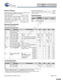 CY7C1268V18-400BZXC Datasheet Page 20