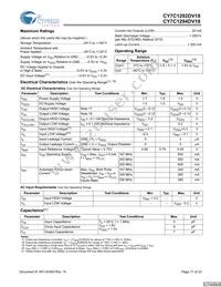 CY7C1294DV18-167BZC Datasheet Page 17