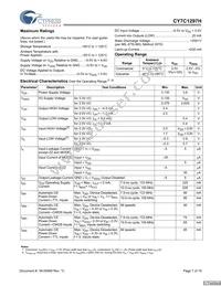 CY7C1297H-133AXC Datasheet Page 7