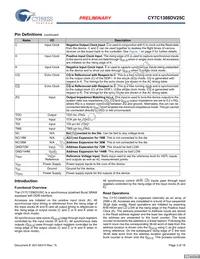 CY7C1308DV25C-167BZCT Datasheet Page 3
