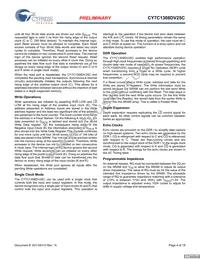 CY7C1308DV25C-167BZCT Datasheet Page 4