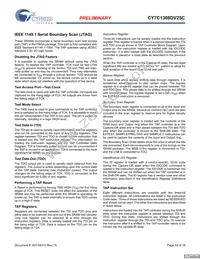 CY7C1308DV25C-167BZCT Datasheet Page 10