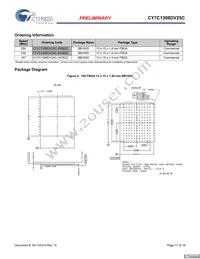 CY7C1308DV25C-167BZCT Datasheet Page 17