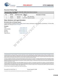 CY7C1308DV25C-167BZCT Datasheet Page 18