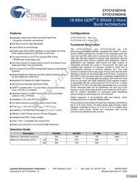 CY7C1312CV18-250BZI Datasheet Cover