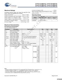 CY7C1314BV18-250BZXC Datasheet Page 20