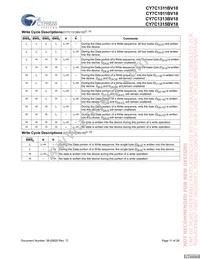 CY7C1315BV18-250BZC Datasheet Page 11