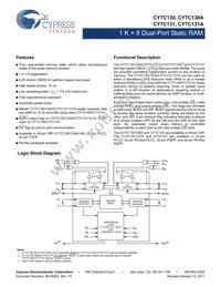 CY7C131A-15JXI Datasheet Cover