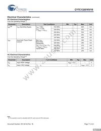 CY7C13201KV18-300BZXC Datasheet Page 17