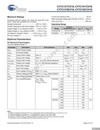 CY7C1321CV18-167BZC Datasheet Page 21