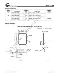 CY7C1338B-100AC Datasheet Page 16