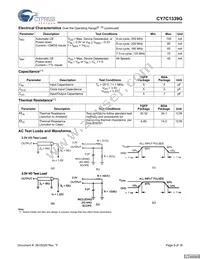 CY7C1339G-133AXET Datasheet Page 9
