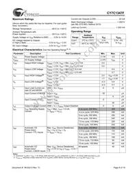 CY7C1347F-133AC Datasheet Page 8
