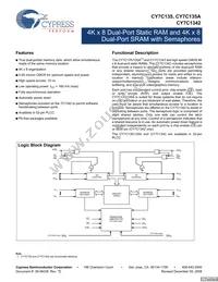 CY7C135-25JXI Datasheet Cover