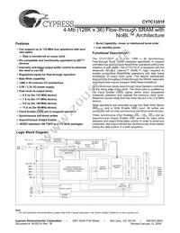 CY7C1351F-100AC Datasheet Cover