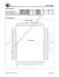CY7C1352F-100AC Datasheet Page 2