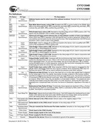 CY7C1354B-166BGC Datasheet Page 6