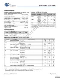 CY7C1354C-166BZCT Datasheet Page 18
