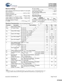 CY7C1355C-133BGXC Datasheet Page 18