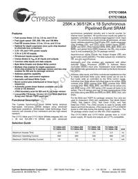 CY7C1360A-150BGC Datasheet Cover