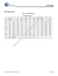 CY7C1365C-133BZI Datasheet Page 4