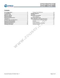 CY7C136E-25JXIT Datasheet Page 2
