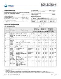 CY7C136E-25JXIT Datasheet Page 4