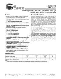 CY7C1371C-100AC Datasheet Cover