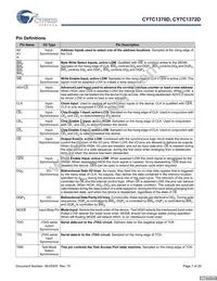 CY7C1372D-167BGC Datasheet Page 7