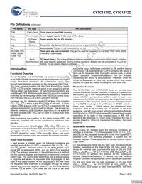 CY7C1372D-167BGC Datasheet Page 8