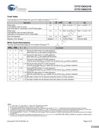 CY7C1393CV18-250BZXC Datasheet Page 8
