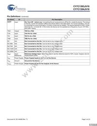 CY7C1393JV18-300BZXC Datasheet Page 5