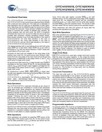 CY7C14141KV18-300BZXC Datasheet Page 9
