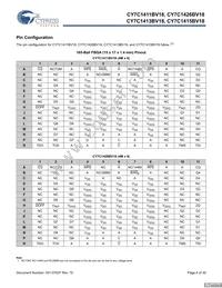 CY7C1415BV18-250BZI Datasheet Page 4